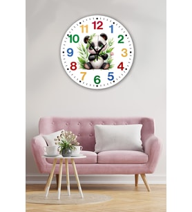 bilge Tasarım Çocuk Odası Duvar Saati 30 x 30 CM (Karışık)