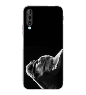 PrintiFy Huawei P Smart Pro ile Uyumlu Köpek 1 Kamera Korumalı Şeffaf Kılıf