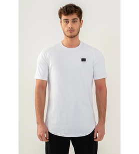 Maraton Comfort Erkek Bisiklet Yaka Beyaz T-shirt
