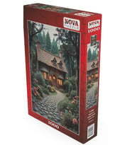 Nova Puzzle 1000 Parça Ağaçların Gölgesindeki Orman Evi Puzzle - 41206
