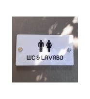 White Pearl Serisi Wc Yönlendirme Tabelası