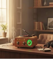 Ultratekno M-1317BT Özel Tasarım Ahşap Görünümlü Retro Vintage Nostaljik Radyo & Bluetootlu Mini Fm Radyo (Açık Kahverengi)