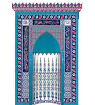 Armada Çini 180x290 KS-21 Çiçek Çinili Mescit Mihrap Cami Mihrapları