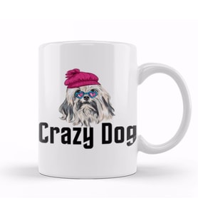 Crazy Dog Kupa Bardak Porselen
