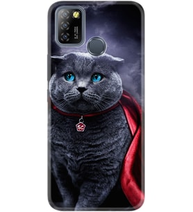 Infinix Smart 5 Kılıf Silikon Desen Super Cat 1666
