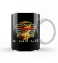 Best Cat Dad Ever Kedi Kupa Bardak Porselen