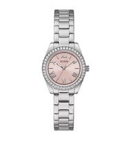GUESS GUGW0841L4 PEMBE KADRAN TAŞLI ÇELİK KADIN KOL SAATİ