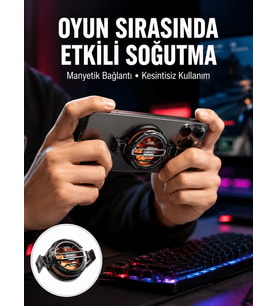 Tüm Telefonlarla Uyumlu Kompakt Soğutucu Yüksek Performanslı Hızlı Soğutma Yeni Nesil
