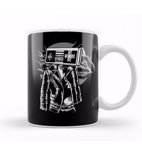 Street Gamer Head Kupa Bardak Porselen