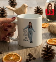 Kişiye Özel Karikatürlü Cute But Libra Terazi Burcu Kupa Bardak Doğum Günü Hediyesi