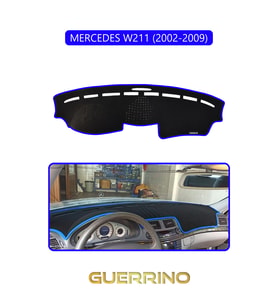 MERCEDES W211 2002-2009TORPİDO KORUMA HALISI MAVİ KENAR