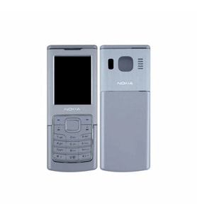 Nokia 6500C Kapak Nokia 6500C uyumlu Gri ön Kapak Arka Kapak ve Tuş Takımı