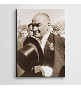 Atatürk Şapka Kanvas Tablo