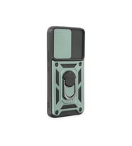 Galaxy S24 Kılıf Pars Lens Yüzüklü Silikon - Yeşil