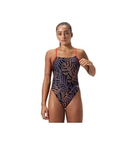 Speedo Alov Digi Tiebk 1Pc Af Orange Kadın Yüzücü Mayosu 8-1284118288 Turuncu