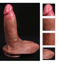 Bonilove 23.5 Cm Yumuşak Dokulu Çift Katmanlı Damarlı Realistik Penis