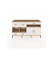 Hyperion Konsol 4 Raflı 5 Çekmeceli 2 Kapaklı 176x44x99 Çam-Aytaşı