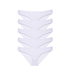 Mulvxbrf Brf02 5 Adet Süper Eko Set Likralı Kadın Slip Külot Beyaz (Mulvix)