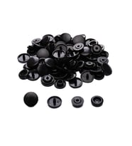 Çıt Çıt Seti Plastik Siyah (100 Set)