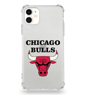 Apple iPhone 11 Uyumlu Darbe Emici Antişok  Kapak Chicago Bulls Tasarımlı Şeffaf Silikon Kılıf