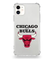 Apple iPhone 11 Uyumlu Darbe Emici Antişok  Kapak Chicago Bulls Tasarımlı Şeffaf Silikon Kılıf