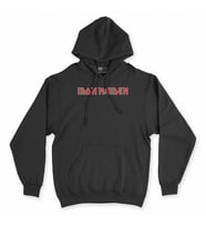 Kırmızı Iron Maiden Siyah Kapşonlu Sweatshirt Hoddie