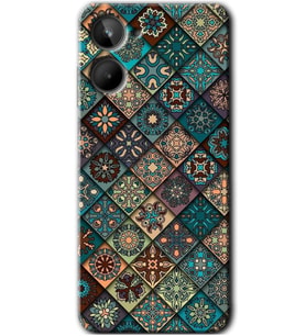 Realme 10 4G Kılıf HD Desen Baskılı Kılıf - Mandala Desen