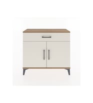 Arges Şifonyer Tek Raflı Tek Çekmeceli 2 Kapaklı 88x30x80 Çam-Aytaşı