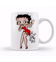 Betty Boop Kupa Bardak Porselen