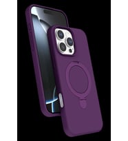 iPhone 16 Pro Regal Magsafe Standlı Kapak - Derin Mor