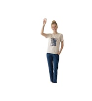 Donwear Kadın %100 Pamuk Yazlık Kısa Kollu Pijama Takımı (Bej)