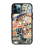 iPhone 13 Pro Max Retro Marka Tasarımlı Glossy Telefon Kılıfı