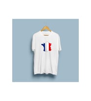 Oversize Fransa / France Tasarım unisex T-shirt (Beyaz)
