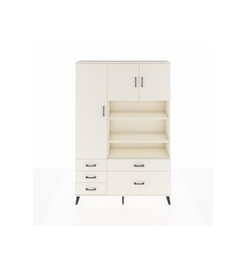 Arges Gardrop 9 Raflı 5 Çekmeceli 3 Kapaklı 132x30x195 Aytaşı-Aytaşı