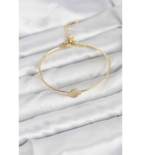 Yonca Model Gold Renk Kadın Bileklik - TJ-BB8232