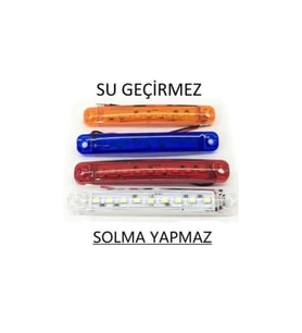 Balp Parmak Led Yeşil Renk 12-24 Volt - Su Geçirmez 9 Ledli 3 adet