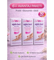 Essweet Ağda Bezi 10 Metre Dilim Profesyonel Epilasyon Bezi Çift Taraflı Kullanım Yırtılmaz Dayanık