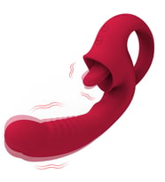 DualPulse 19cm Kırmızı Vibratör