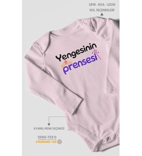 Yengesinin Prensesi Uzun Kollu Çıtçıtlı Bebek Body