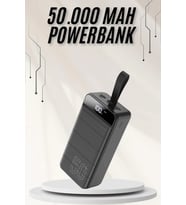 Powerbank Çoklu Şarj Girişi 50.000 Mah Taşınabilir Dijital Göstergeli
