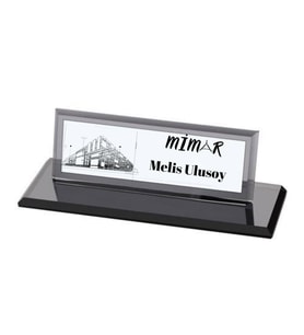 Mimarlara Özel Kristal Masa İsimliği