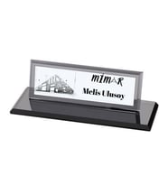 Mimarlara Özel Kristal Masa İsimliği