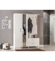ABRE vm-34342 BEYAZ VESTİYER PORTMANTO AYAKKABILIK