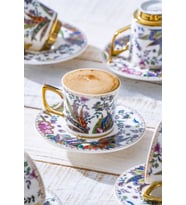 Acar Abigal 6 Kişilik Kahve Fincanı Takımı 90 ML 5995 (Çok Renkli)