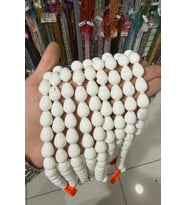 Mercan Taşı - Damla Kesim Parlak Beyaz 13x17mm Doğal Taş Dizi