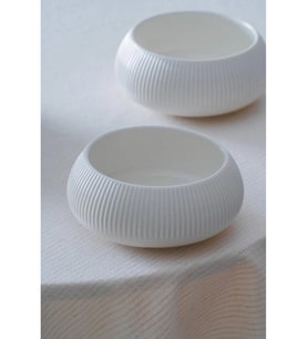 Acar Linea Porselen Beyaz Yuvarlak Kase 6'lı 14.1x6 cm