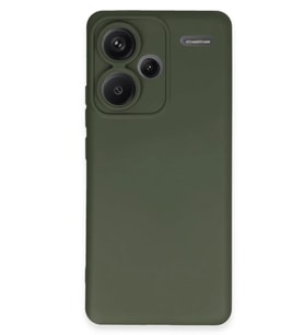 Redmi Note 13 Pro Plus Kılıf Nano içi Kadife Silikon - Koyu Yeşil