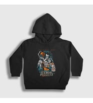 Presmono Unisex Çocuk Siyah Poster Wednesday Addams Family Addams Ailesi Kapüşonlu Sweatshirt 365928tt