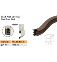Contacall Çelik Kapı Contası Siyah 6 Metre