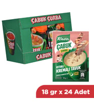 Knorr Çabuk Çorba Kıtırlı Kremalı  18 gr x 24 Adet